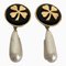 Chanel Clover Tiadoro Fake Pearl Brand Accessories Earrings Ladies, Set of 2, Image 1