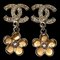 Chanel Coco Mark Swing Flower Earrings Brand Accessories Women's, Set of 2 1