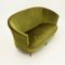 Italian Green Velvet Sofa, 1940s, Image 4