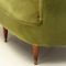 Italian Green Velvet Sofa, 1940s 13
