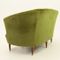 Italian Green Velvet Sofa, 1940s 7