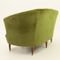 Italian Green Velvet Sofa, 1940s, Image 7