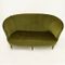 Grünes Italienisches Sofa aus Samt, 1940er 2