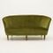 Italian Green Velvet Sofa, 1940s, Image 1