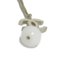 Glitter Coco Mark Beads Teardrop Lame Pendant in Plastic & Silver from Chanel 5