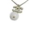 Glitter Coco Mark Beads Teardrop Lame Pendant in Plastic & Silver from Chanel 7