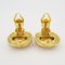 Chanel Earrings Matelasse Colored Stone Gp Plated Gold Ladies, Set of 2 10