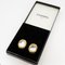 Chanel Earrings Matelasse Colored Stone Gp Plated Gold Ladies, Set of 2 8