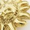 CHANEL brooch lion motif GP plated gold men's women's 8