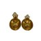 Vintage Mademoiselle Motif Icon Earrings in Gold from Chanel, Set of 2 5
