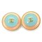 Chanel Earrings Cocomark Metal/Enamel Gold/Blue/Pink Beige Women's, Set of 2, Image 2