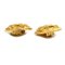 Chanel Earrings Here Mark Metal Gold Ladies, Set of 2, Image 3