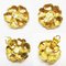 Goldene Kamelienohrringe aus Metall von Chanel, 2 . Set 5