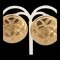 Chanel Earrings Here Mark Metal Gold Ladies, Set of 2, Image 2