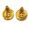 Chanel 820A Button Motif Earrings Gold Ladies, Set of 2, Image 9