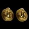 Chanel 29 Engraved Here Mark Metal Fittings Ohrringe Gold 12842, 2er Set 1