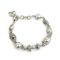 Armband Metall/Faux Pearl Silber von Chanel 1