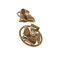 Earrings Here Mark in Gold from Chanel, Set of 2, Image 3