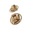 Earrings Here Mark in Gold from Chanel, Set of 2 4