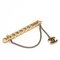 Coco Mark Chain Pin Brosche Gp Strass Gold Schwarz 01a von Chanel 2
