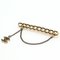 Coco Mark Chain Pin Brosche Gp Strass Gold Schwarz 01a von Chanel 1