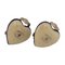 Heart 06P Coco Mark Earrings Zipang in Gold from Chanel, Set of 2, Image 1