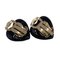 Heart 06P Coco Mark Earrings Zipang in Gold from Chanel, Set of 2 2
