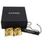 Chanel Earrings Ladies Brand Gold Diamond Motif, Set of 2 5