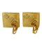Chanel Earrings Ladies Brand Gold Diamond Motif, Set of 2 2
