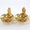 Chanel Cocomark Vintage Gold Plated 23 Women's Earrings, Set of 2, Image 4