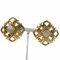 Chanel Cocomark Vintage Gold Plated 23 Women's Earrings, Set of 2, Image 2
