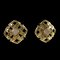 Chanel Cocomark Vintage Gold Plated 23 Women's Earrings, Set of 2 1