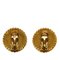 Chanel Cocomark Earrings Black Gold Plated Women's, Set of 2 2