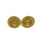 94p Engraved Coco Mark Metal Earrings from Chanel, Set of 2, Image 4