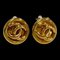Chanel Vintage Coco Mark Motif Earrings Ear Cuff Accessories Women's Gold, Set of 2 1