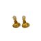 Chanel Vintage Coco Mark Motif Earrings Ear Cuff Accessories Women's Gold, Set of 2 4