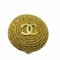Round Coco Earrings in Gold from Chanel, Set of 2 5