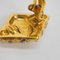 Chanel Rhombus Matelasse Stone Earrings Clear X Gold Women's, Set of 2, Image 7