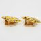 Chanel Rhombus Matelasse Stone Earrings Clear X Gold Women's, Set of 2, Image 2