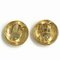 Chanel Mademoiselle Gold Color Brand Accessories Earrings Ladies, Set of 2 3