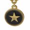 Earrings Gold Black Coco Mark Star Swing Plated 01p Gp from Chanel, Set of 2 2
