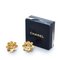Chanel Coco Mark Flower Motif Earrings Gold Plated Ladies, Set of 2, Image 4