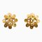 Chanel Coco Mark Flower Motif Earrings Gold Plated Ladies, Set of 2 1