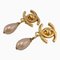 Chanel Fake Pearl 95P Coco Mark Earrings Gold Women's Z0005136, Set of 2 1