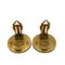 Chanel Wood Shell Button 94A Here Mark Earrings Gold Ladies Z0005002, Set of 2 6