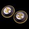 Chanel Wood Shell Button 94A Here Mark Earrings Gold Ladies Z0005002, Set of 2 1