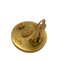 Chanel Wood Shell Button 94A Here Mark Earrings Gold Ladies Z0005002, Set of 2 7