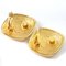 Pendientes de mujer Chanel Cocomark Rhombus vintage bañados en oro. Juego de 2, Imagen 4