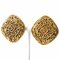 Chanel Cocomark Rhombus Vintage Gold Plated Women's Earrings, Set of 2 2