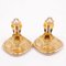 Vintage Here Mark Earrings Vintage Gold Plated from Chanel, Set of 2 4
